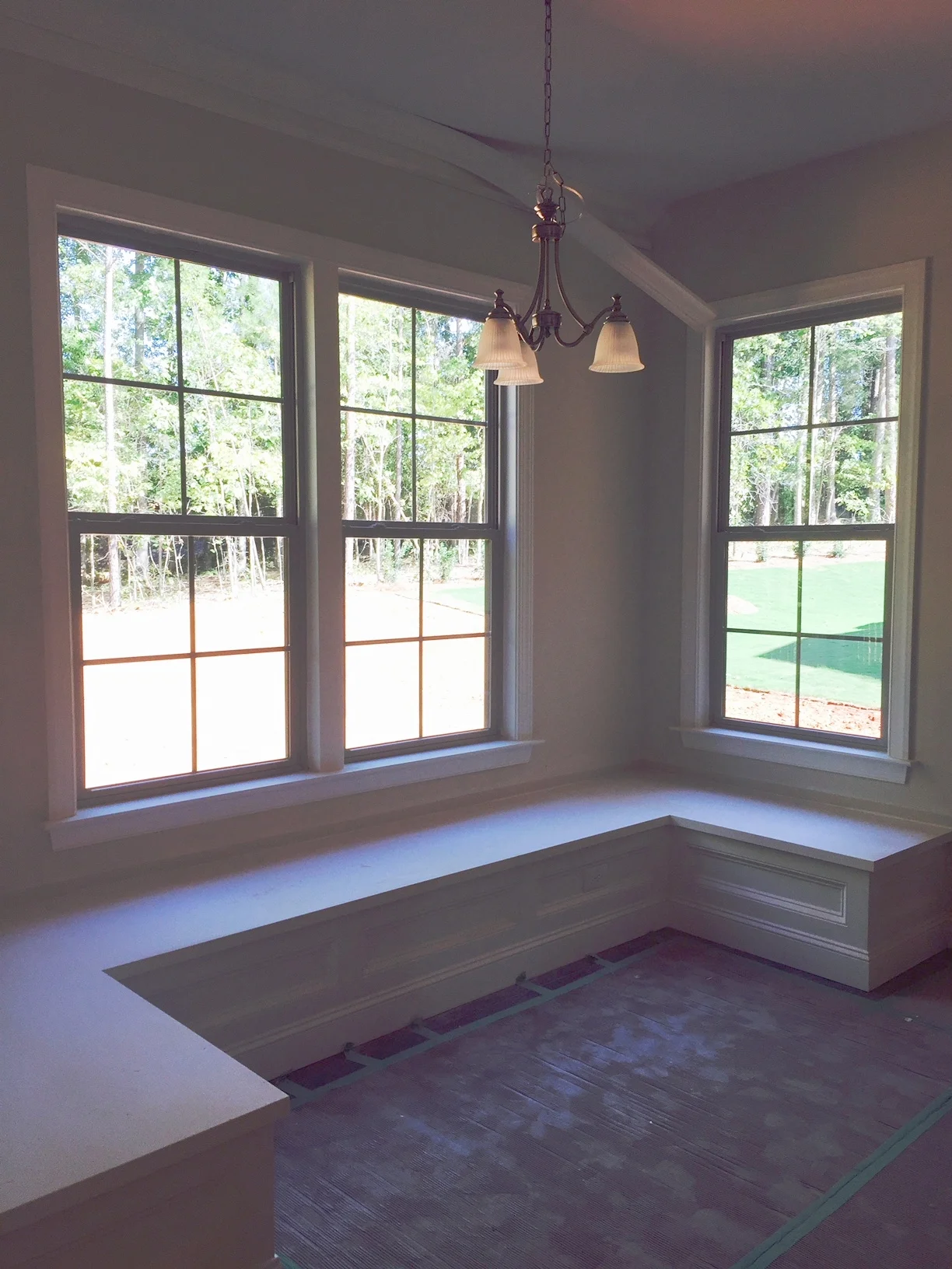 Dining U-Shaped Banquette with Recessed Panel Detail
