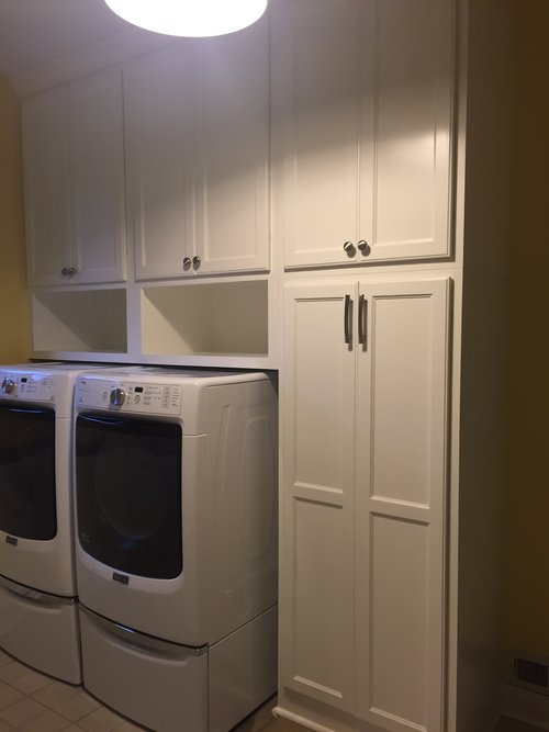 Laundry Cabinets — Woodmaster Custom Cabinets - Custom Cabinets