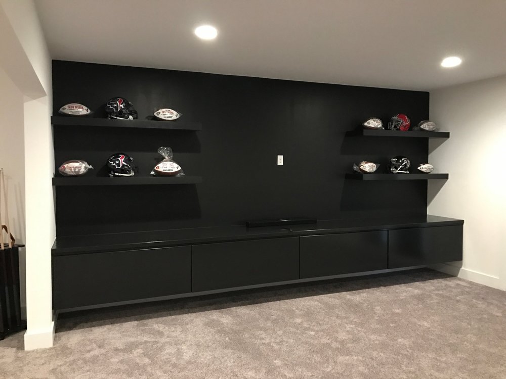 Custom Built Ins For Any Room In Your, Built In Bookcase Tv Wall