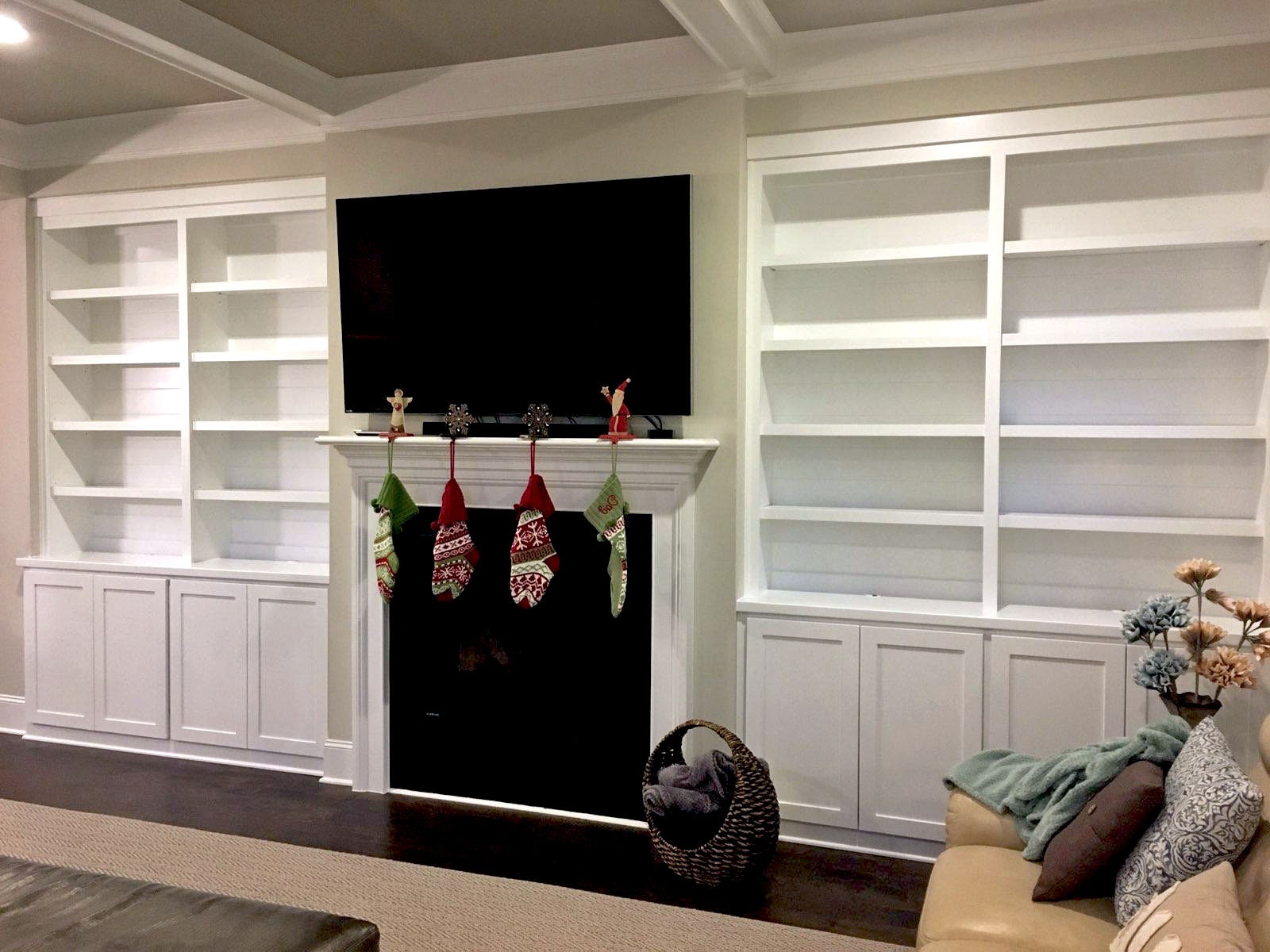 Custom Fireplace Built-Ins - Woodmaster Custom Cabinets - Raleigh