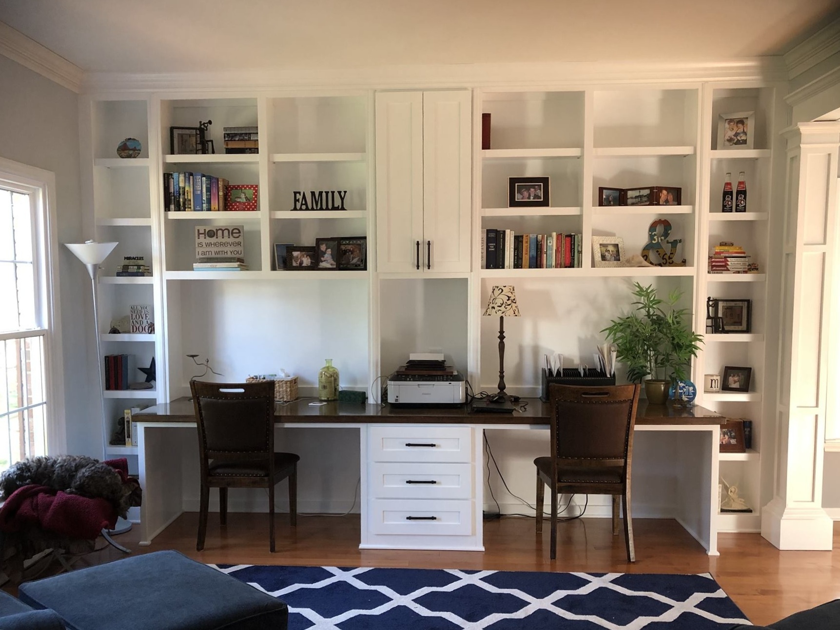 Standing Desk With Book Shelf, Home Office Desk, Work From Home Desks