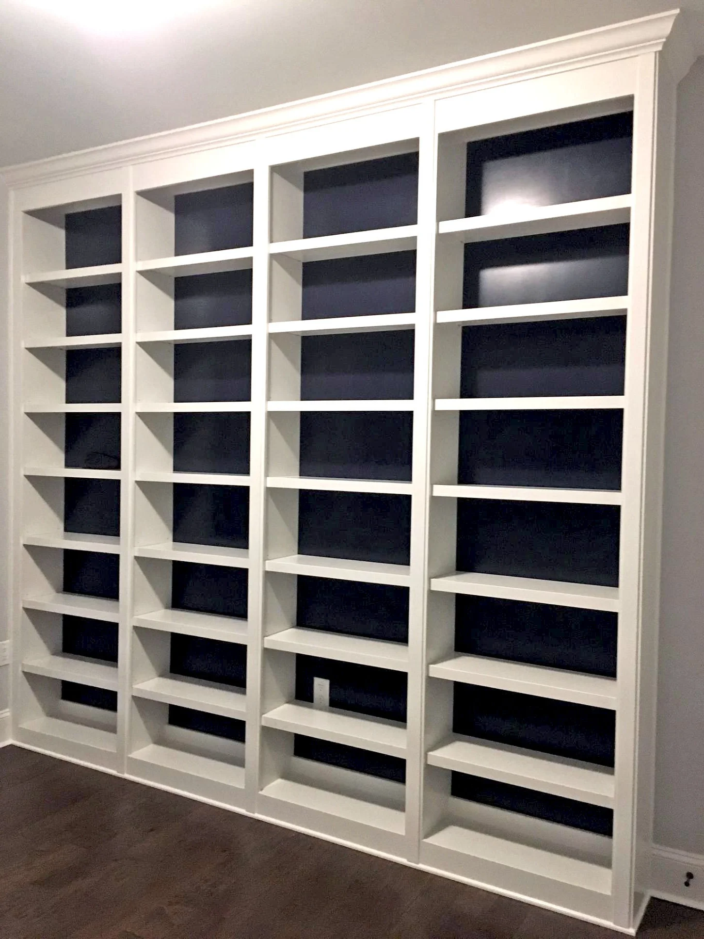 Bookcase with Accent Backer Color