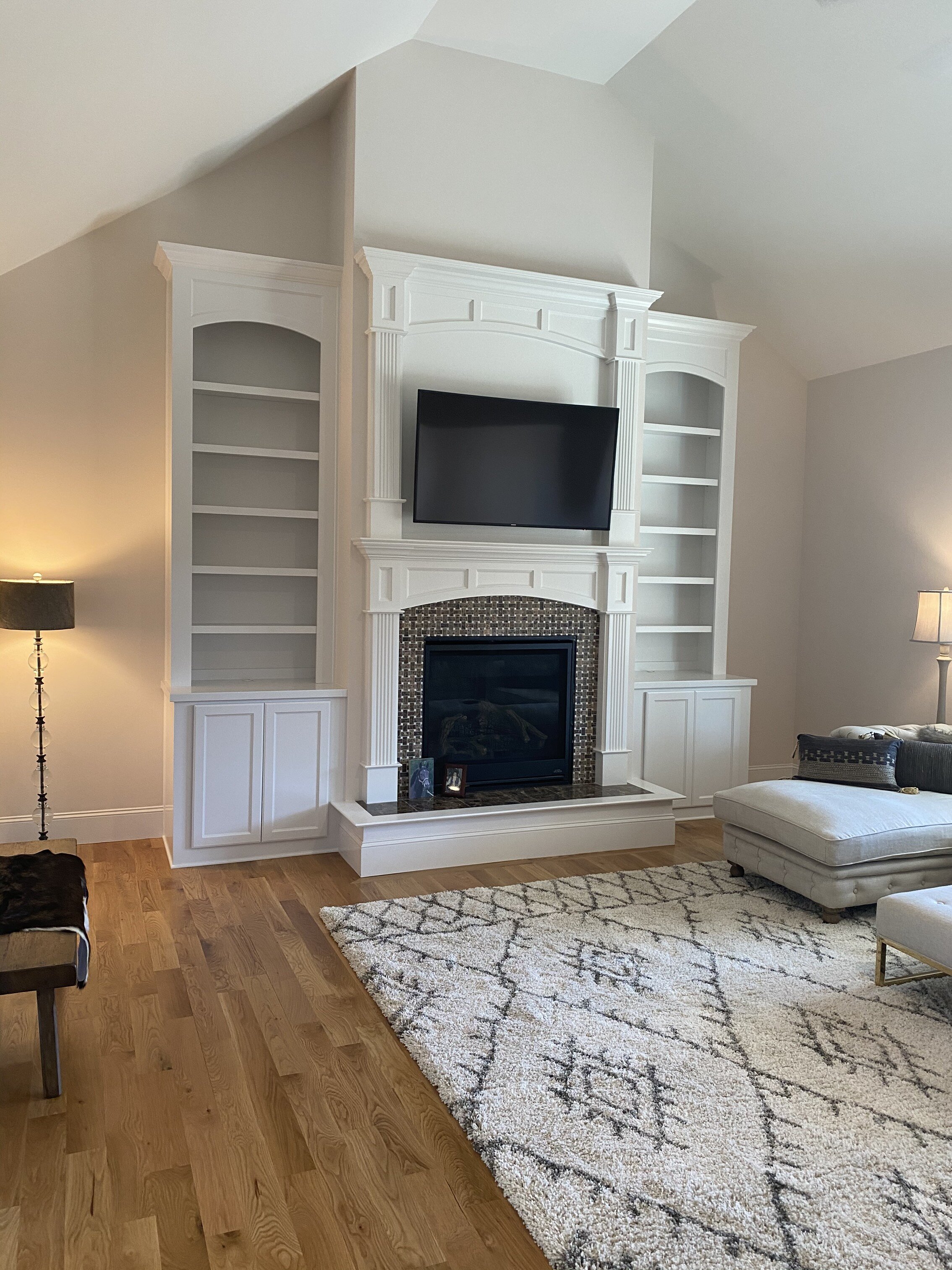 Custom Fireplace Built-Ins - Woodmaster Custom Cabinets - Raleigh