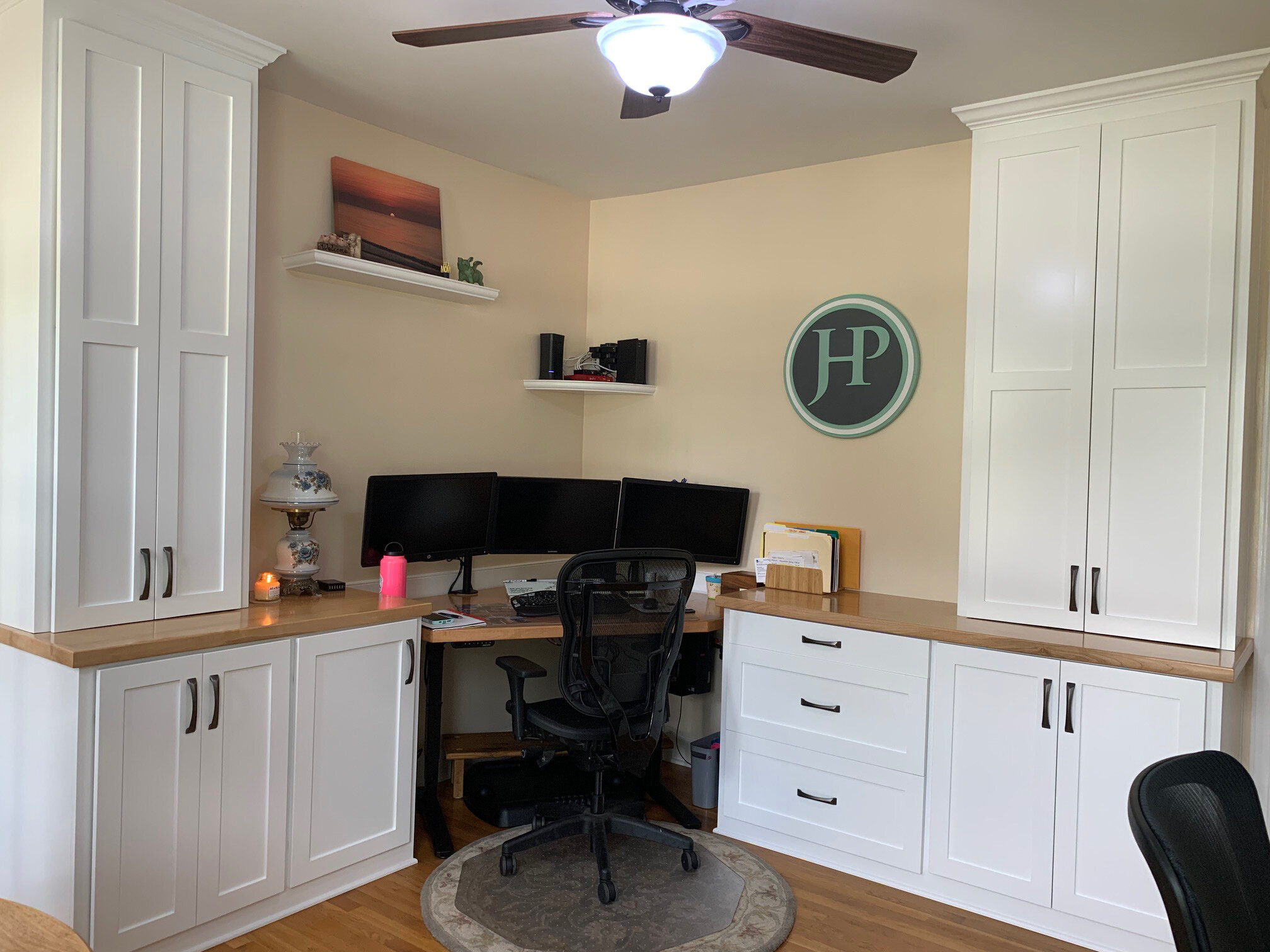Custom Home Office Built In Desks Woodmaster Custom Cabinets