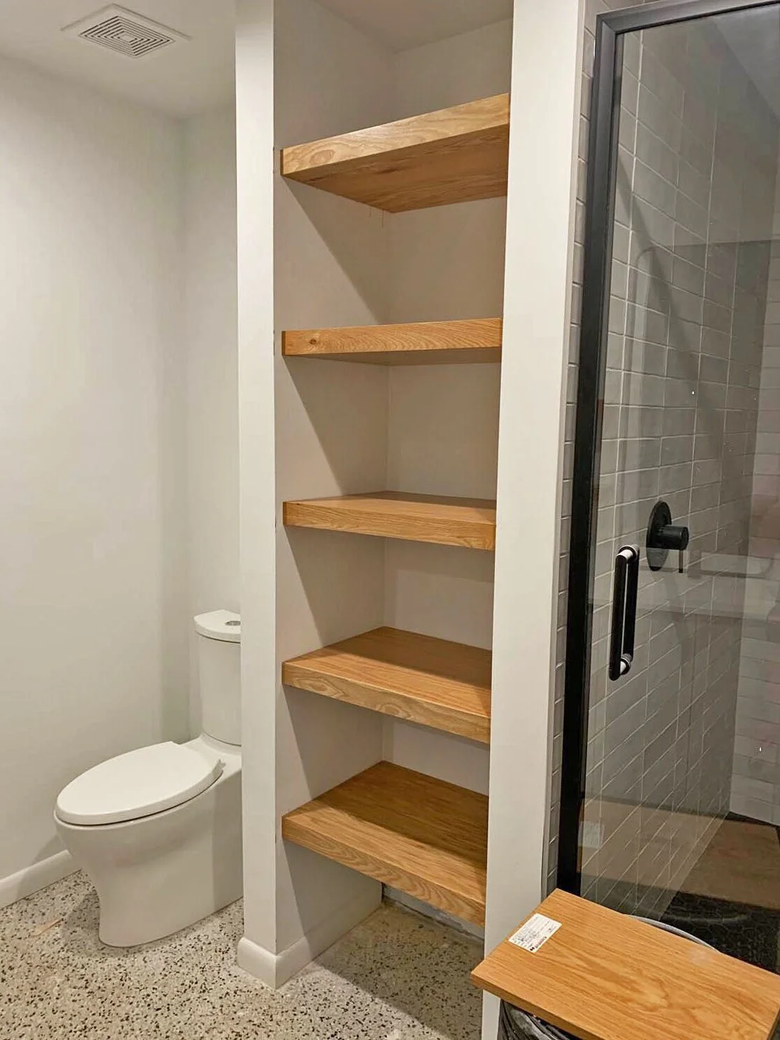 Recessed Float Shelves Niche - Rustic - Bathroom - New York - by  KraftMaster Renovations, Houzz