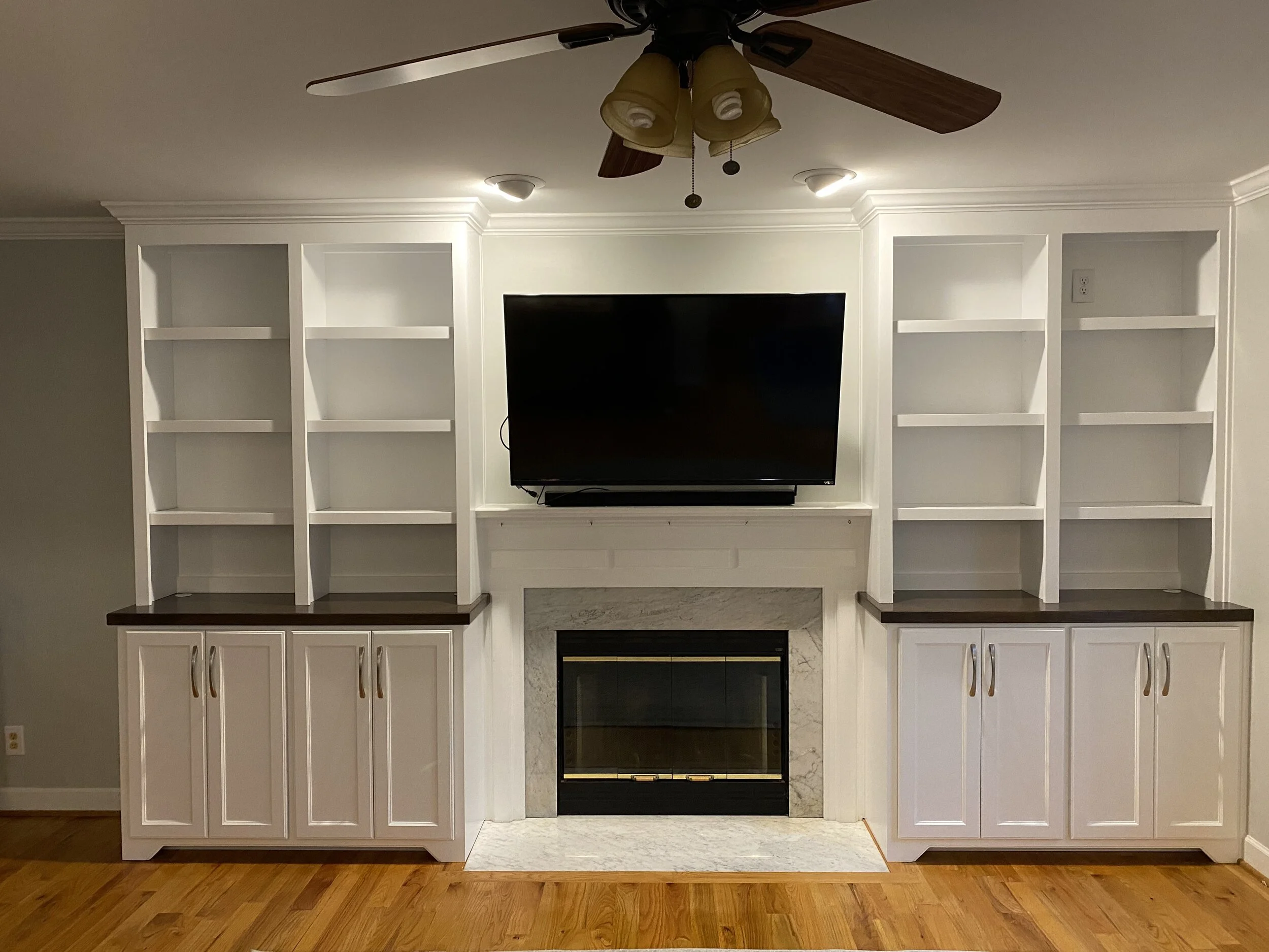 Custom Fireplace Built Ins Woodmaster Custom Cabinets Raleigh