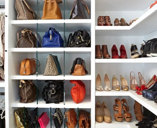Closet Shoe and Purse Storage