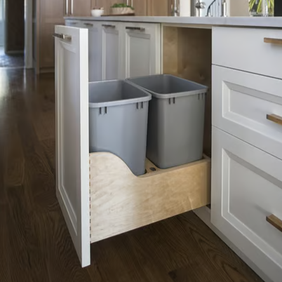 Double Trash Can Pullout