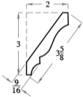 49 Profile Crown Drawing