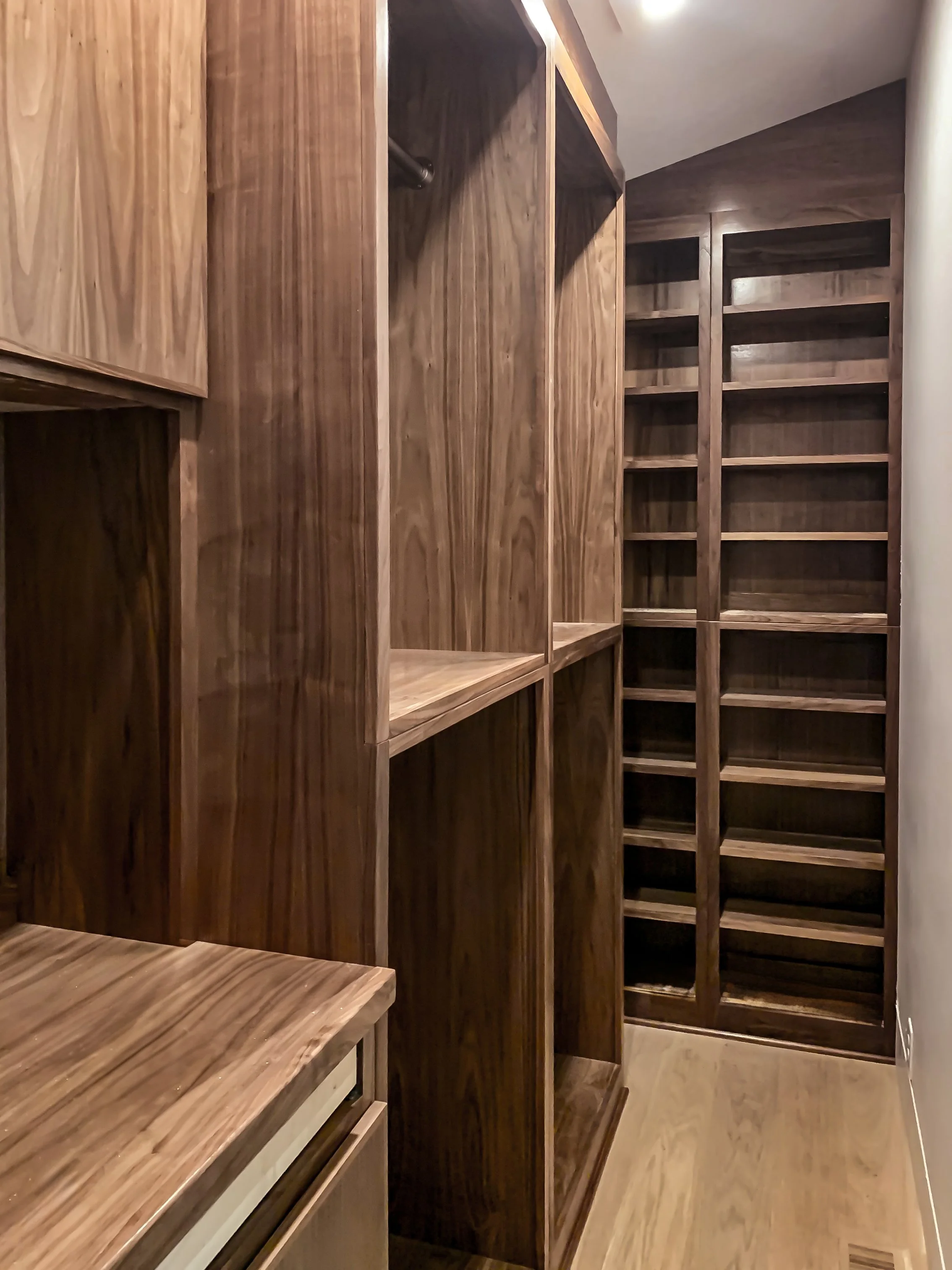 Design Your Own All Stained Walk-in Closet