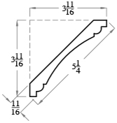 EC50 Profile Cove Crown Drawing