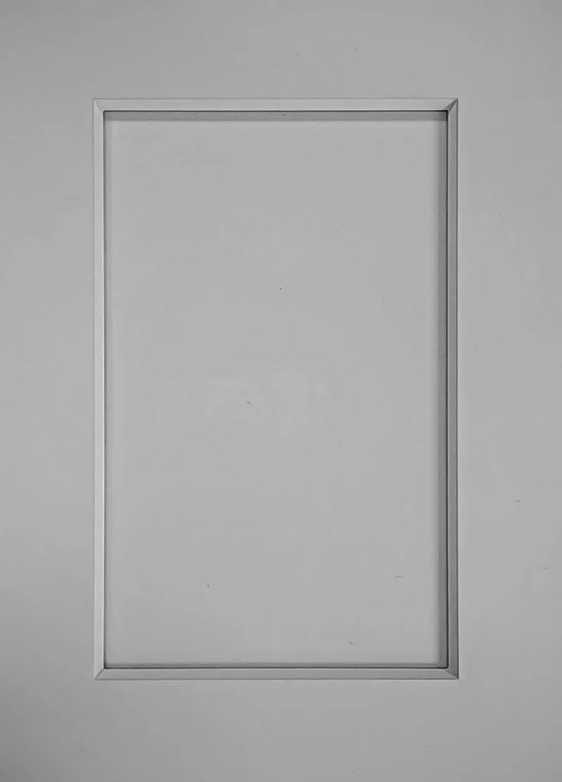 Shaker with Slant Cabinet Door