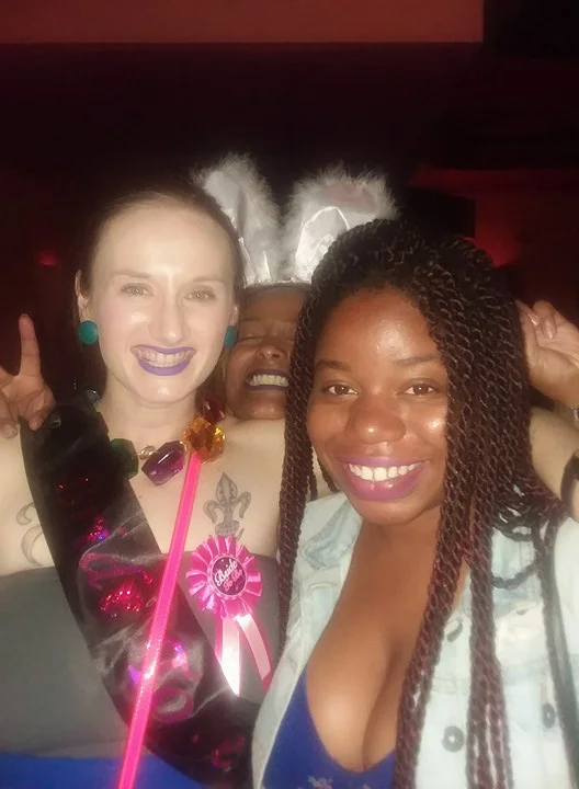 Bryant and I at her bachelorette party!