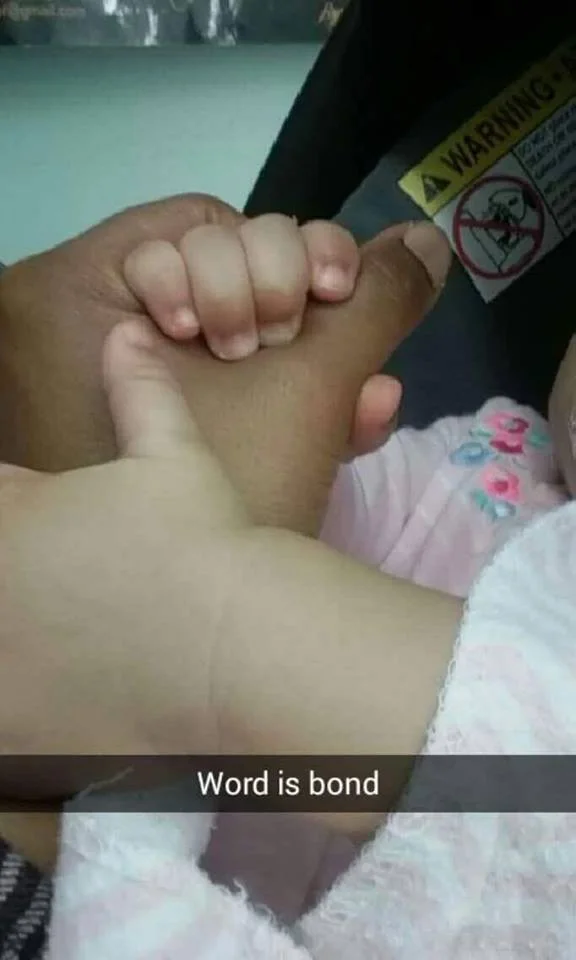This pic was taken when my niece was still a baby. I loved how symbolic our handshake was. I meant it then, and I mean it now.