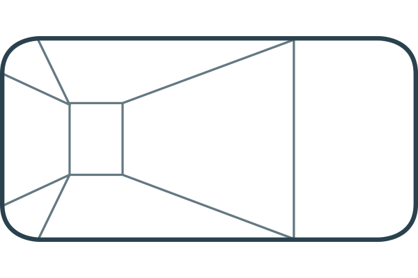 Rectangle (6in Rad. / 1ft Rad. / 2ft Rad. / 4ft Rad.)