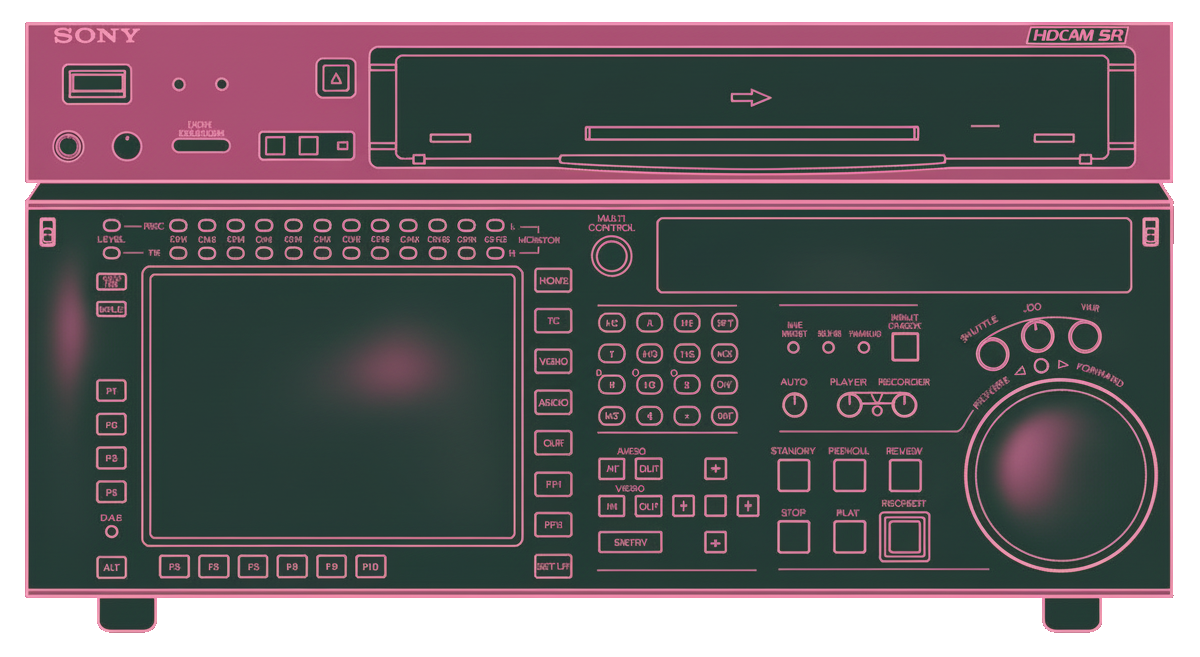 Sony SRW-5800 HDCAM-SR deck used for professional tape transfer