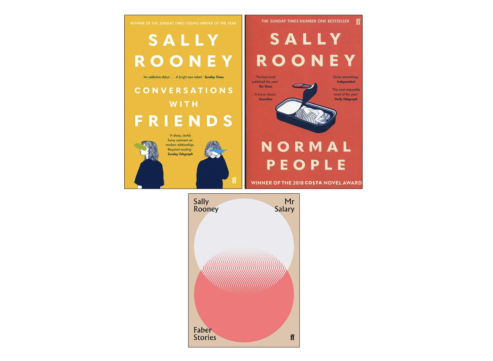 A 3 Book Set by Sally Rooney