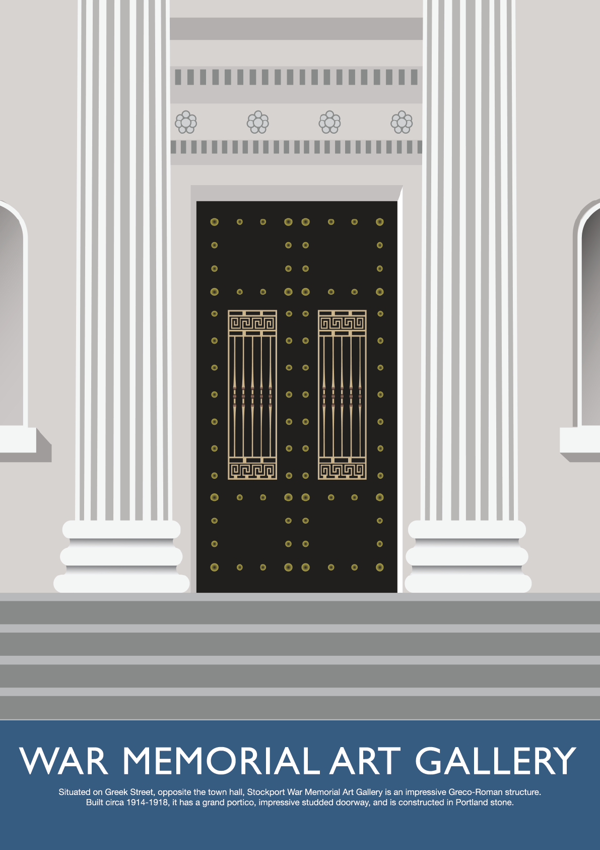 STOCKPORT Poster Print - War Memorial Art Gallery