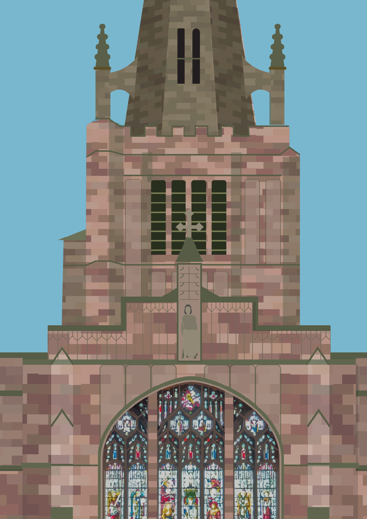 STOCKPORT Poster Print - St. George's Church