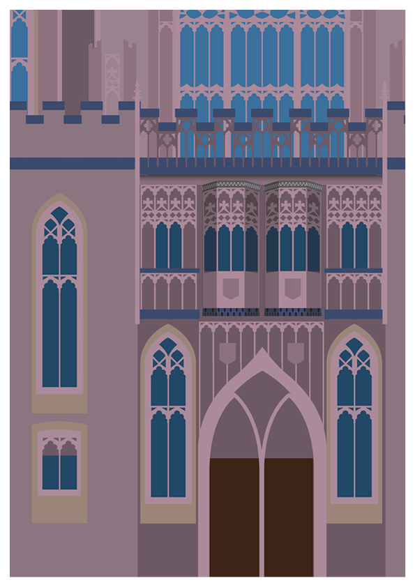 MANCHESTER Poster Print - John Rylands Library