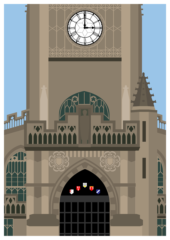 MANCHESTER Poster Print - Cathedral