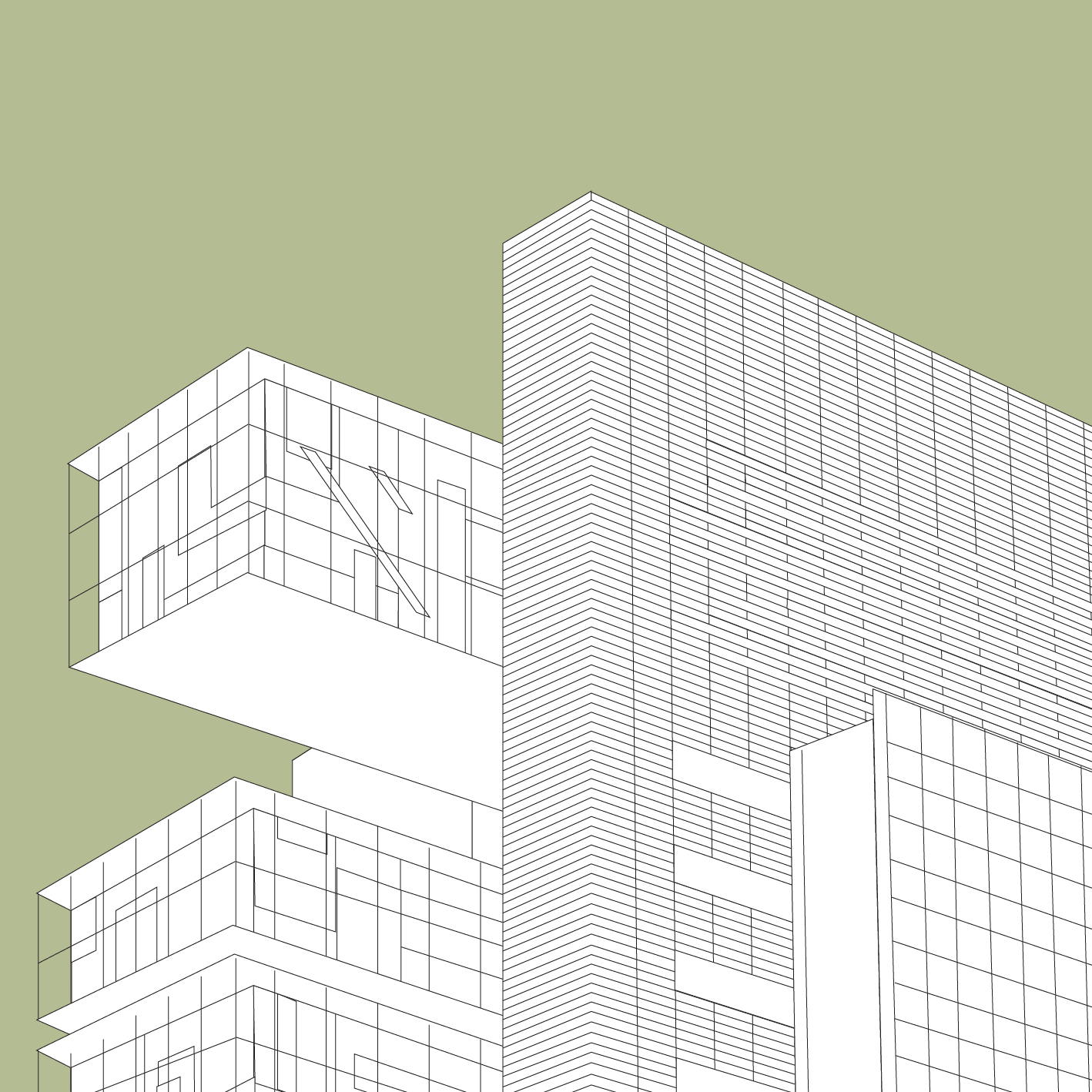 MANCHESTER Line Art Poster Print - Civil Justice Centre