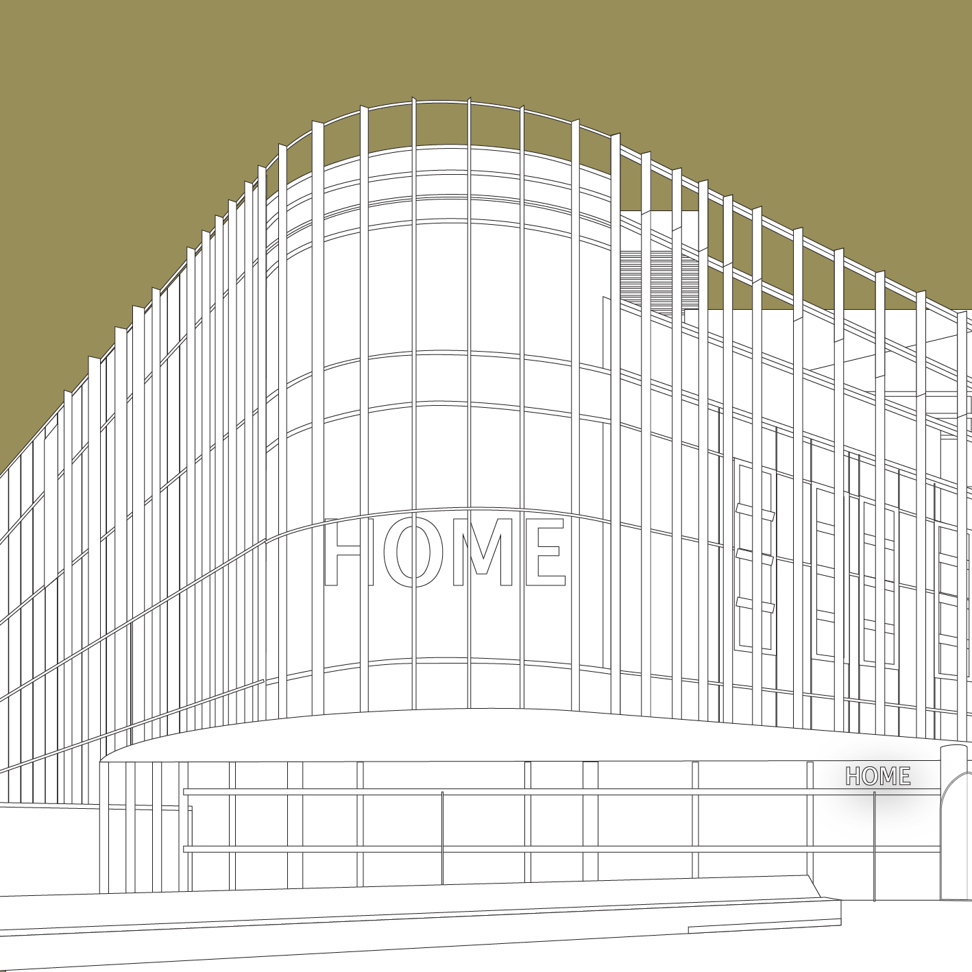 MANCHESTER Line Art Poster Print - Home