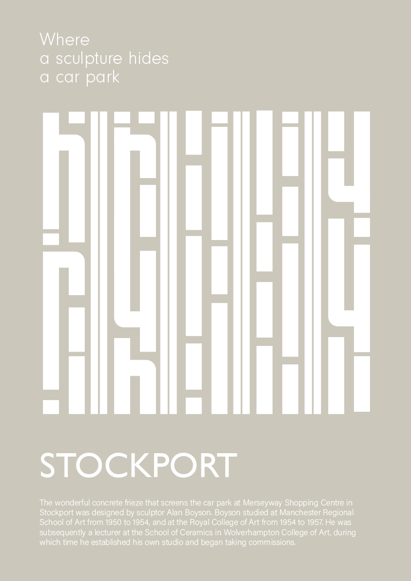 STOCKPORT - Where a Sculpture Hides a Car Park (Linear)