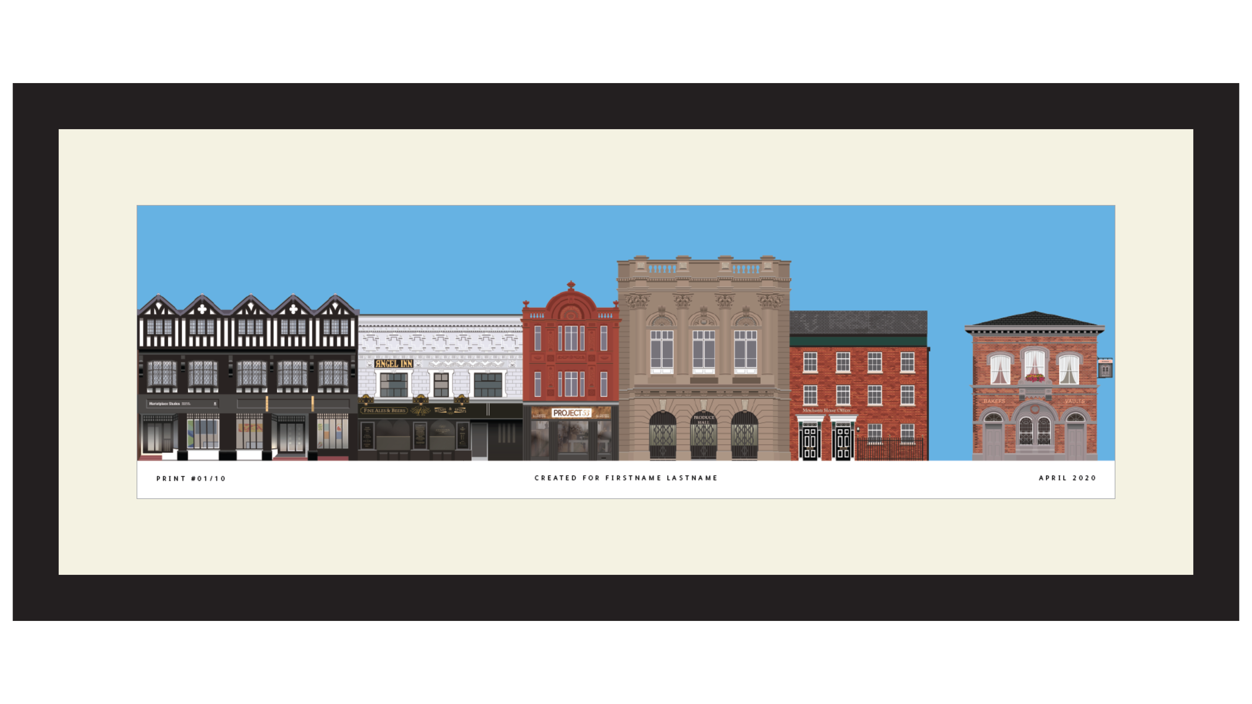 STOCKPORT PANORAMA - MARKET PLACE WEST