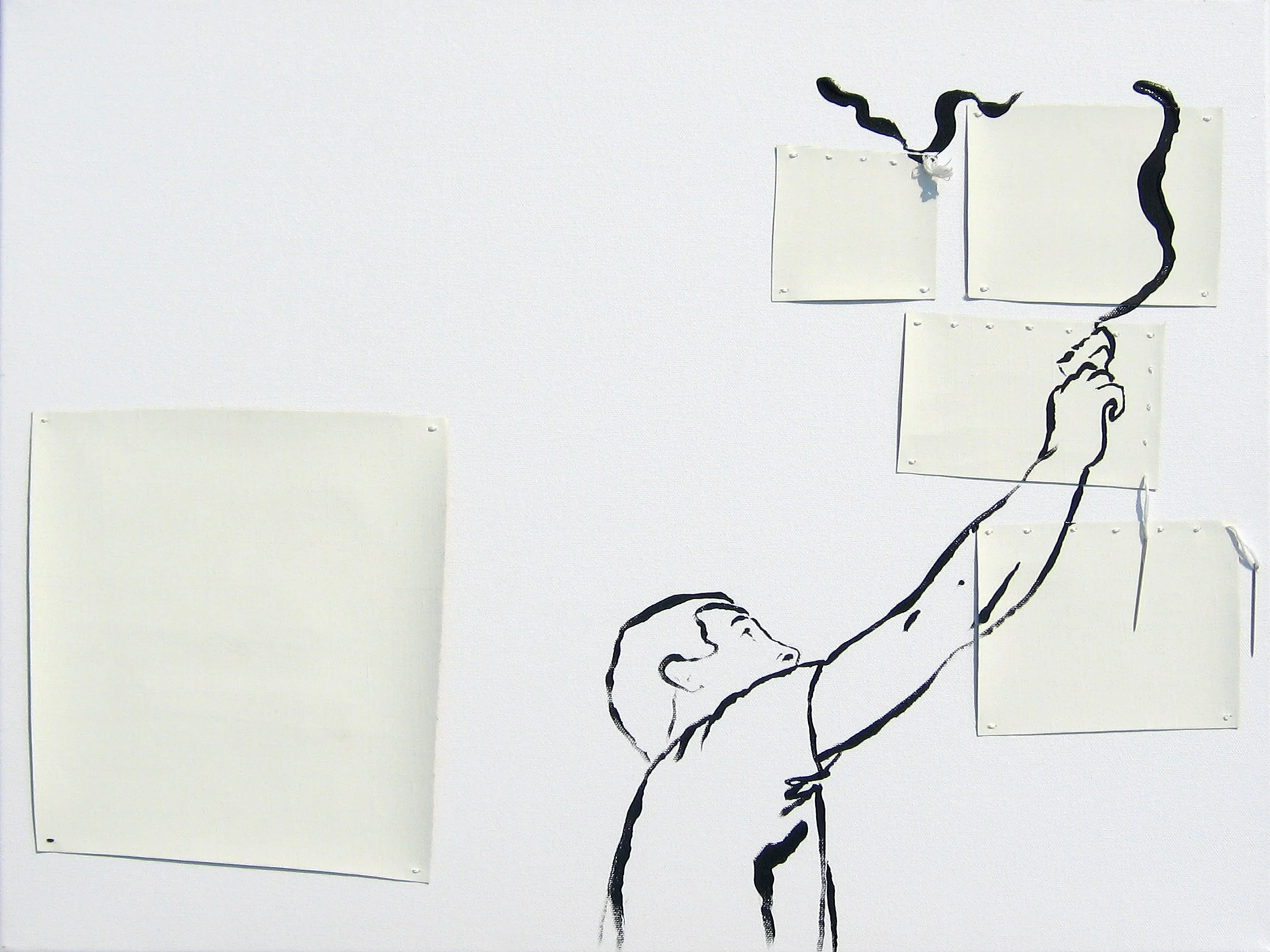 Because He Just Had To Paint The Ceiling That Day, White