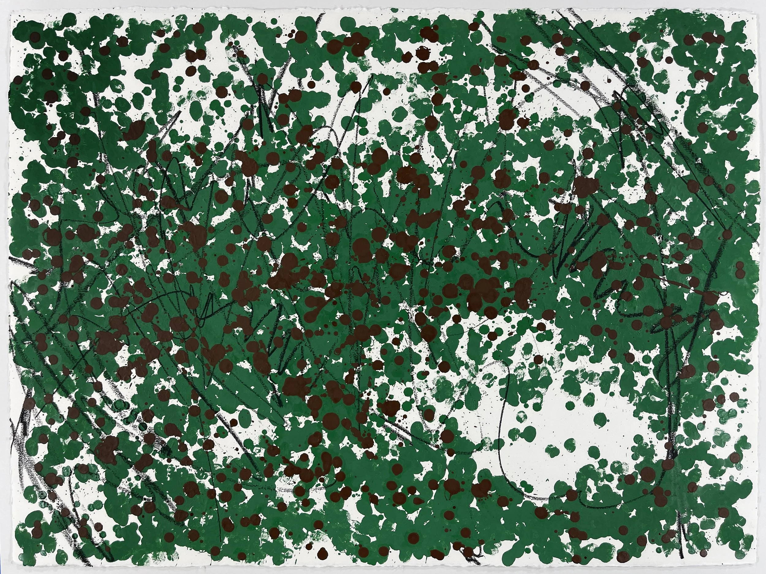 Forest: Cobalt Green, Brown Ochre Deep