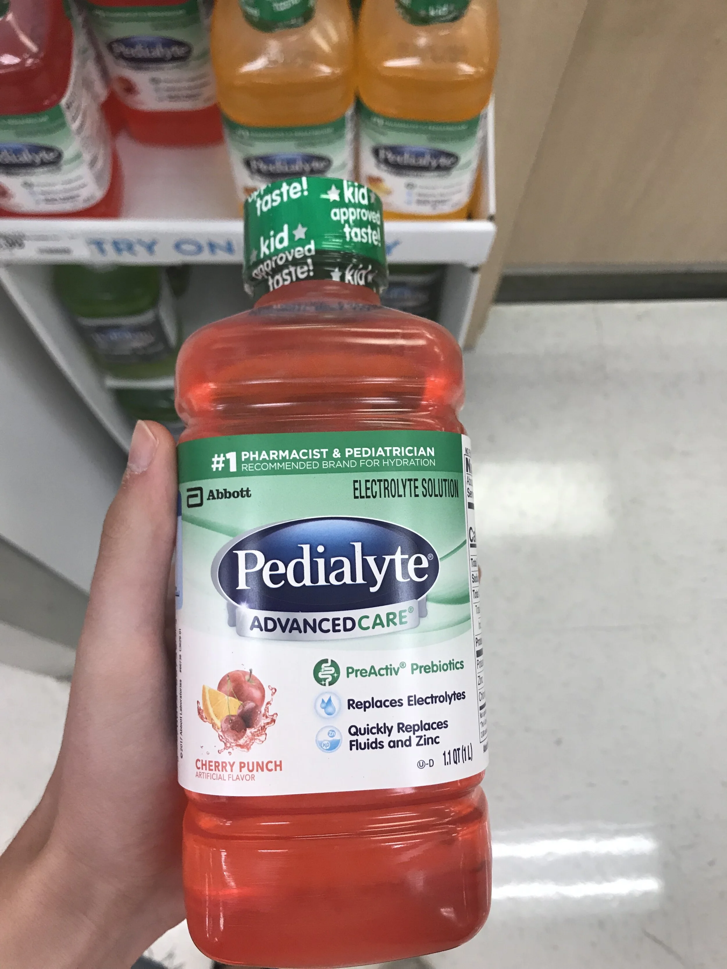 pedialyte for colds