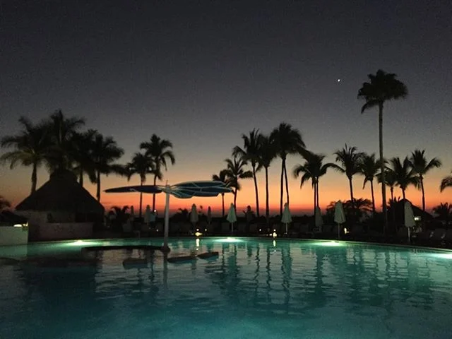 Puerto Vallarta sunset!  Wow!!