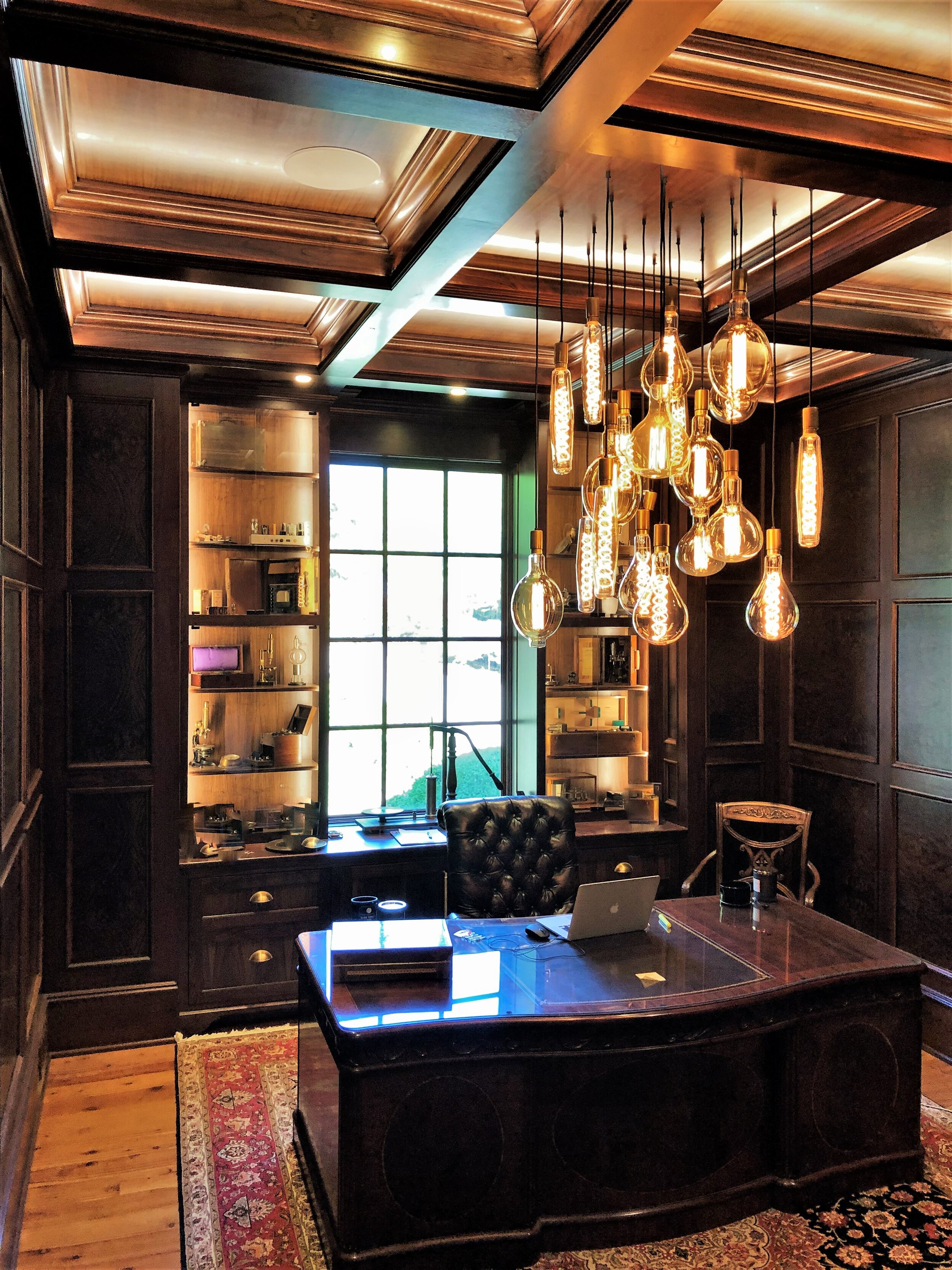 Private Residence West Knoxville Knoxville, Tennessee Lighting Designer, Afterimage Lighting Inc. Chandelier designed and built by Afterimage Lighting Inc.