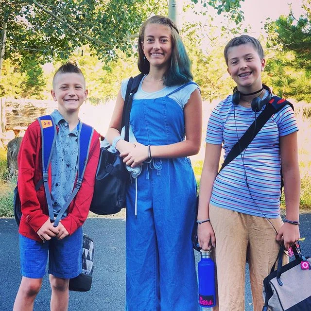 Have to share the first day of school photo... we are in the trifecta year where we have a kid in all three Sisters Schools! Teague 4th, Violette 7th and Olivia heading to high school freshman year! I am so proud of these kids, it’s going to be a great year! @rk2solutions @okbugs