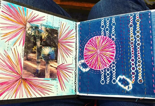 Day 80/100...The beginnings of my accordion sketch book. I’m looking forward to adding more... it has been a crazy first few days of school, getting a new rhythm going in the house... #valoriwells #100dayproject #create #the100dayproject #30minutesofcreativity #createdaily #beinspired #artistoflife #blockprinting #printmaker #printmakersofinstagram #indigo #pattern #repeatedpattern #printingonfabric #maker #handprinting #handblockprinting #speedballart #get_imprinted
#sketchbook