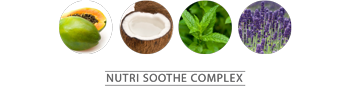 Coconut Water • Shiso Mint Leaf Extract • Papaya Fruit Extract • Lavender Oil