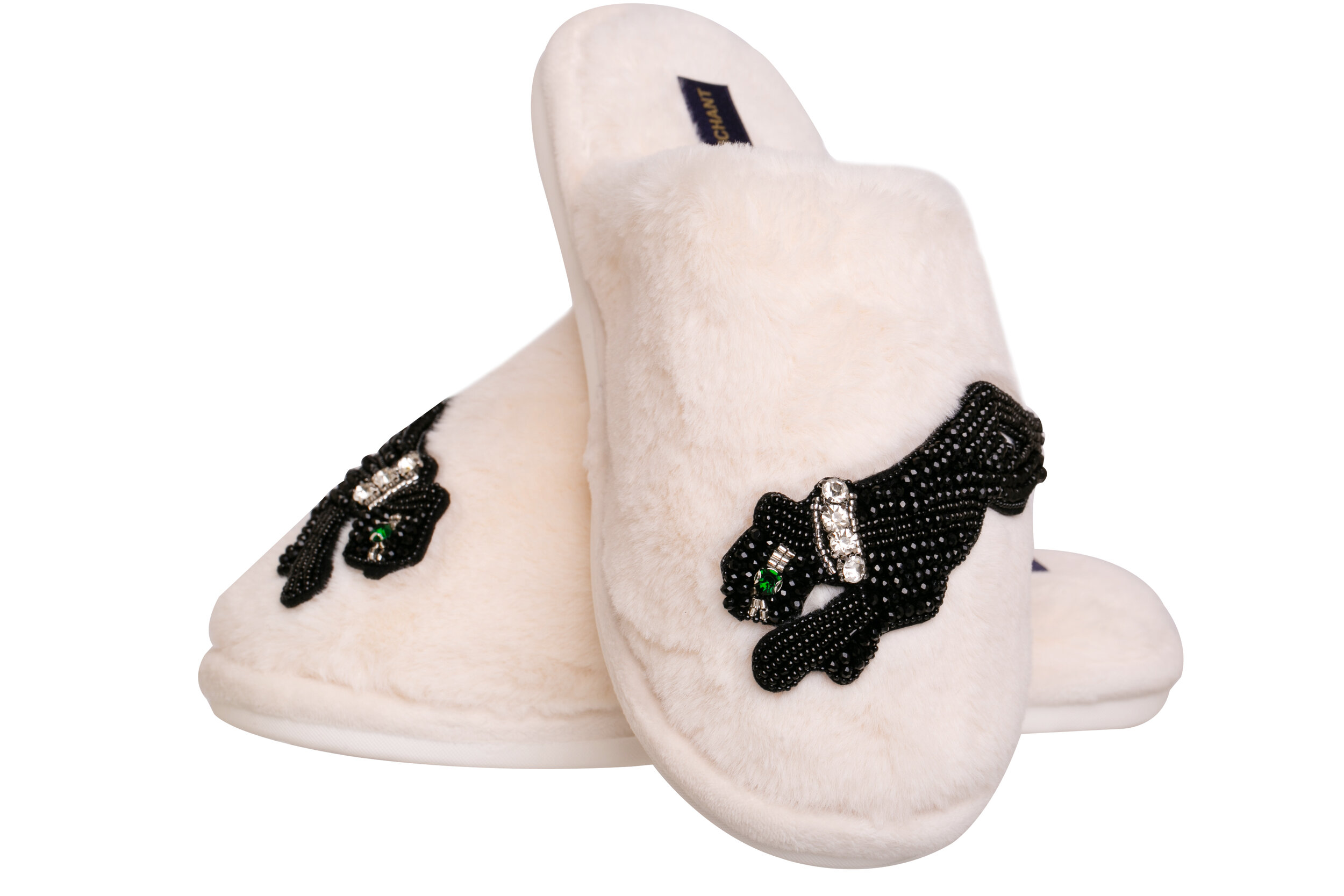 Luxury Panther Slippers Cream 1.jpg