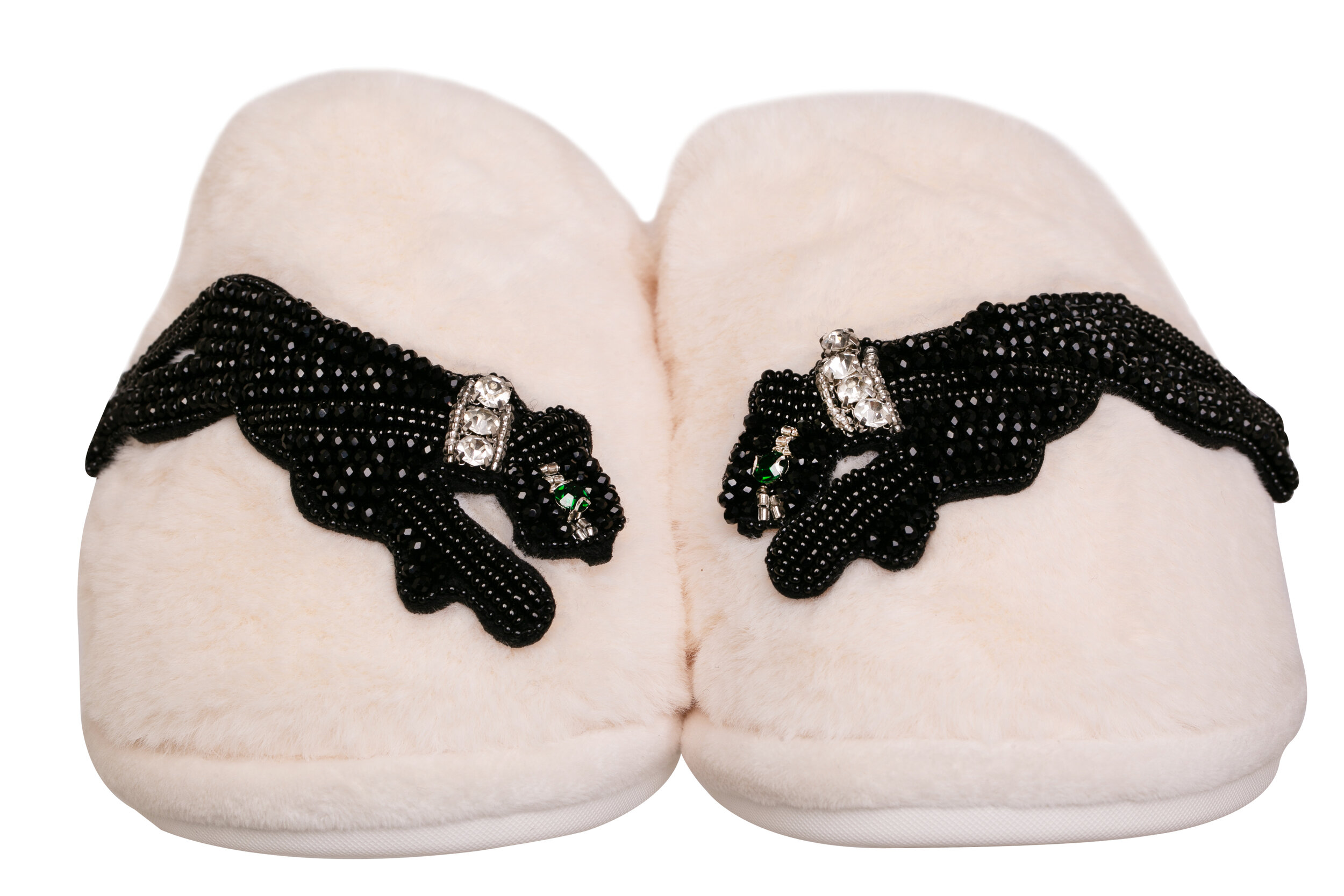 Luxury Panther Slippers Cream 2.jpg