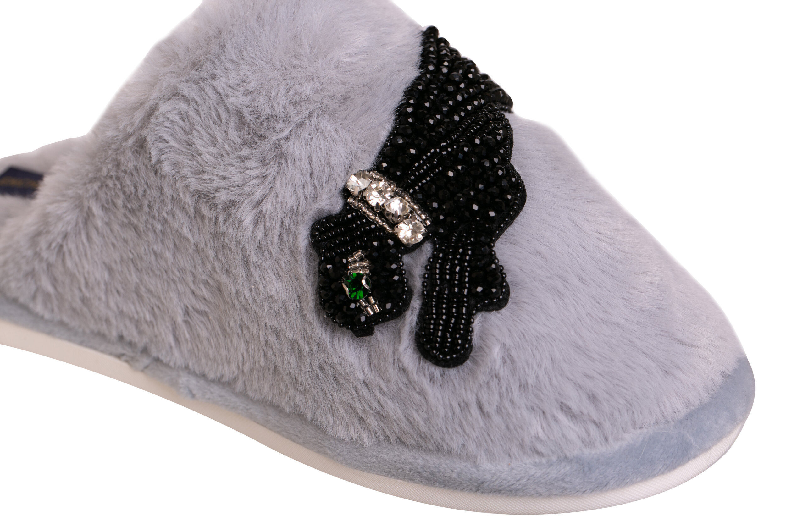 Luxury Panther Slippers Grey Detail.jpg