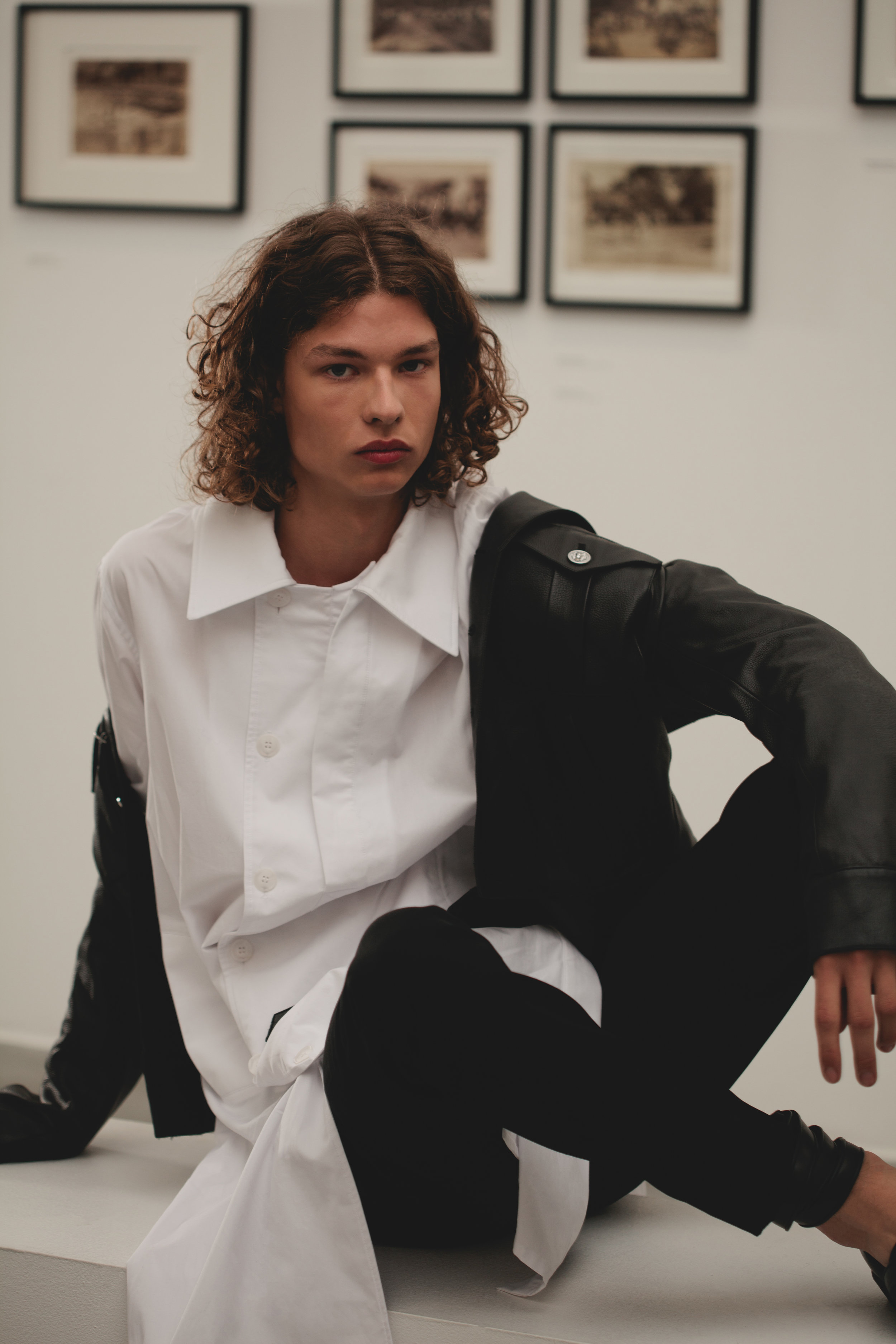 Leather Jacket Versus Versace Shirt Agi & Sam Trousers Versus Versace