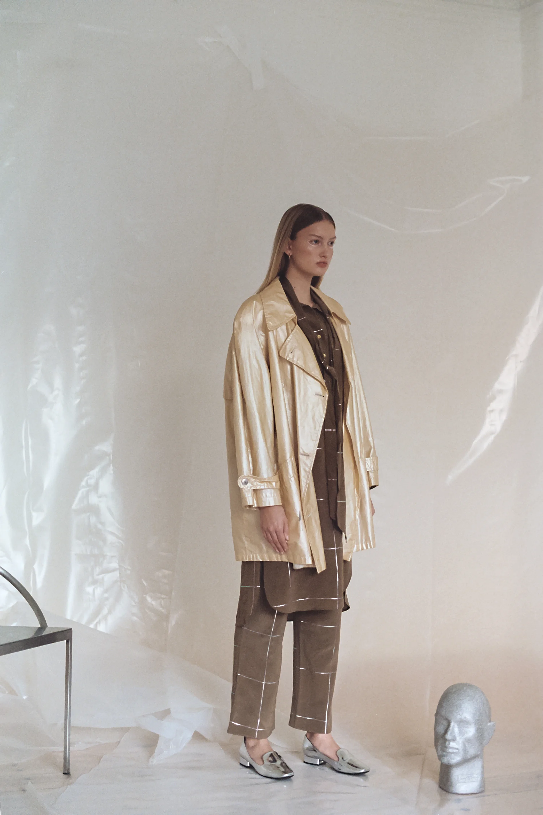 Brown Top & Pants Stine Goya Shoes and Vest Vintage