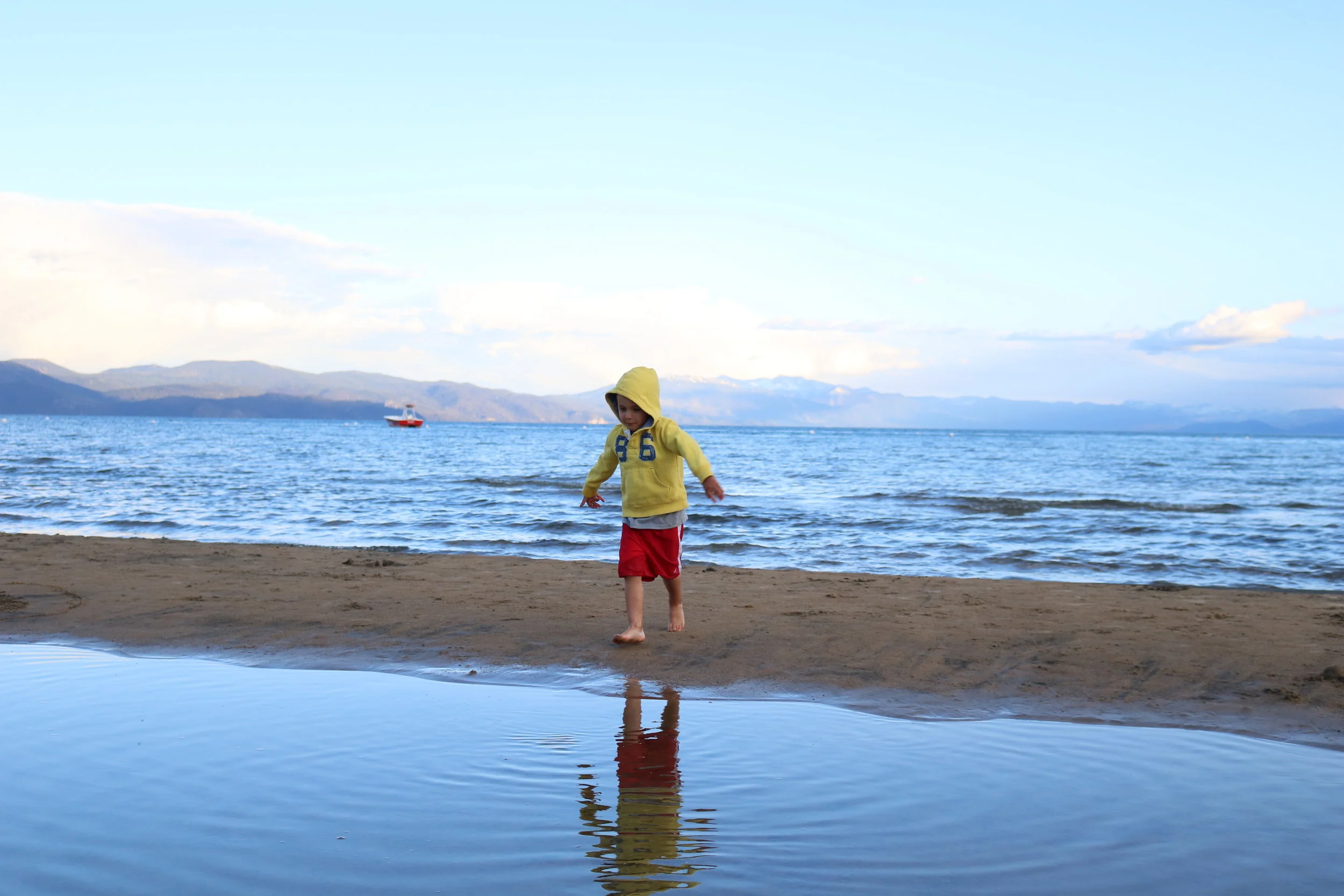 Boy Enjoying Vacation