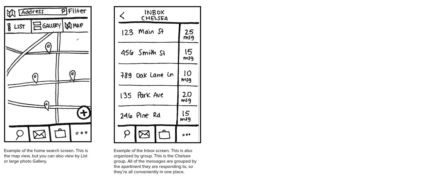 Wireframe Sketches 9-10