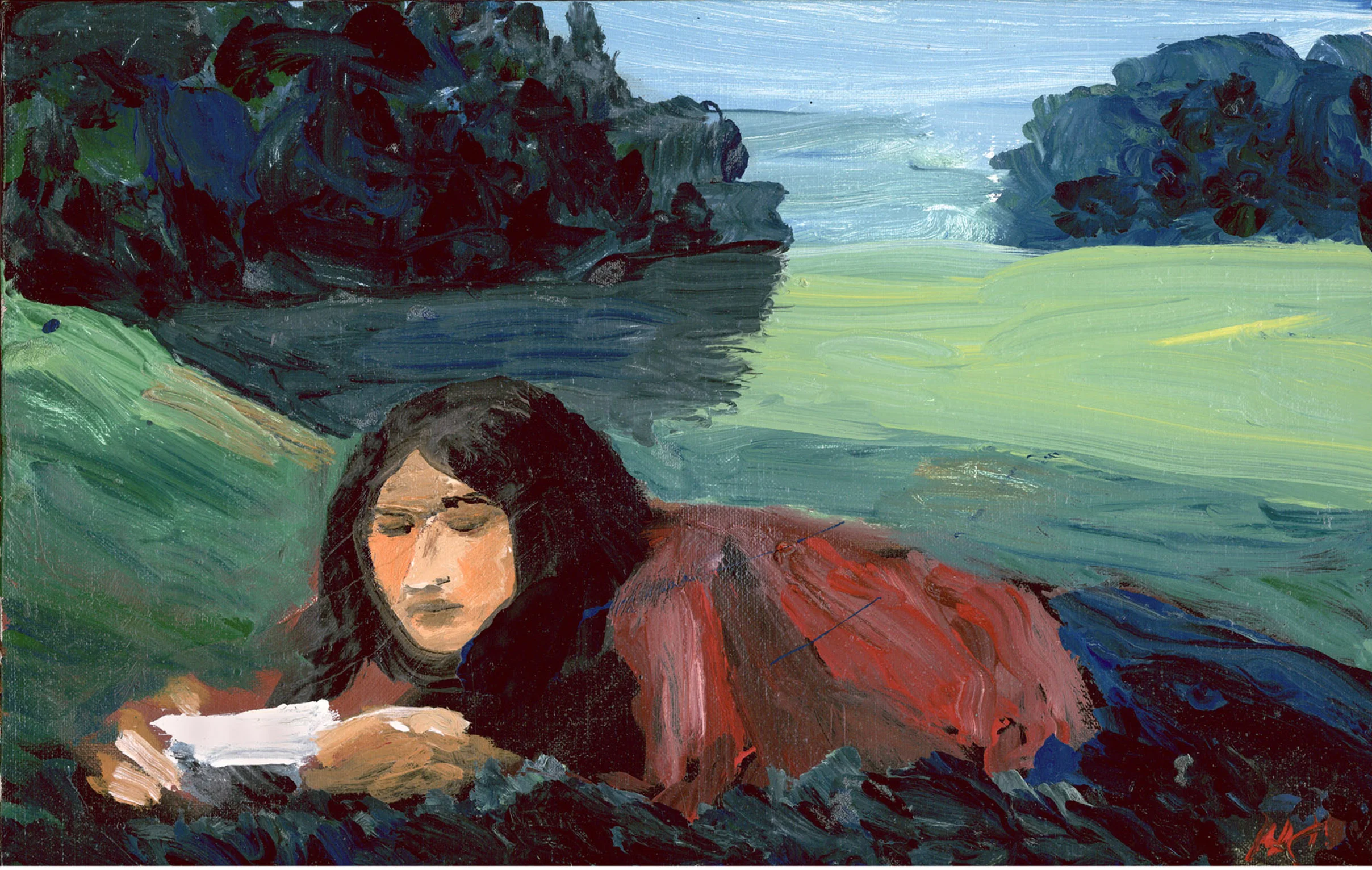 The Letter”: 10 x 16 inches, Oil on Linen