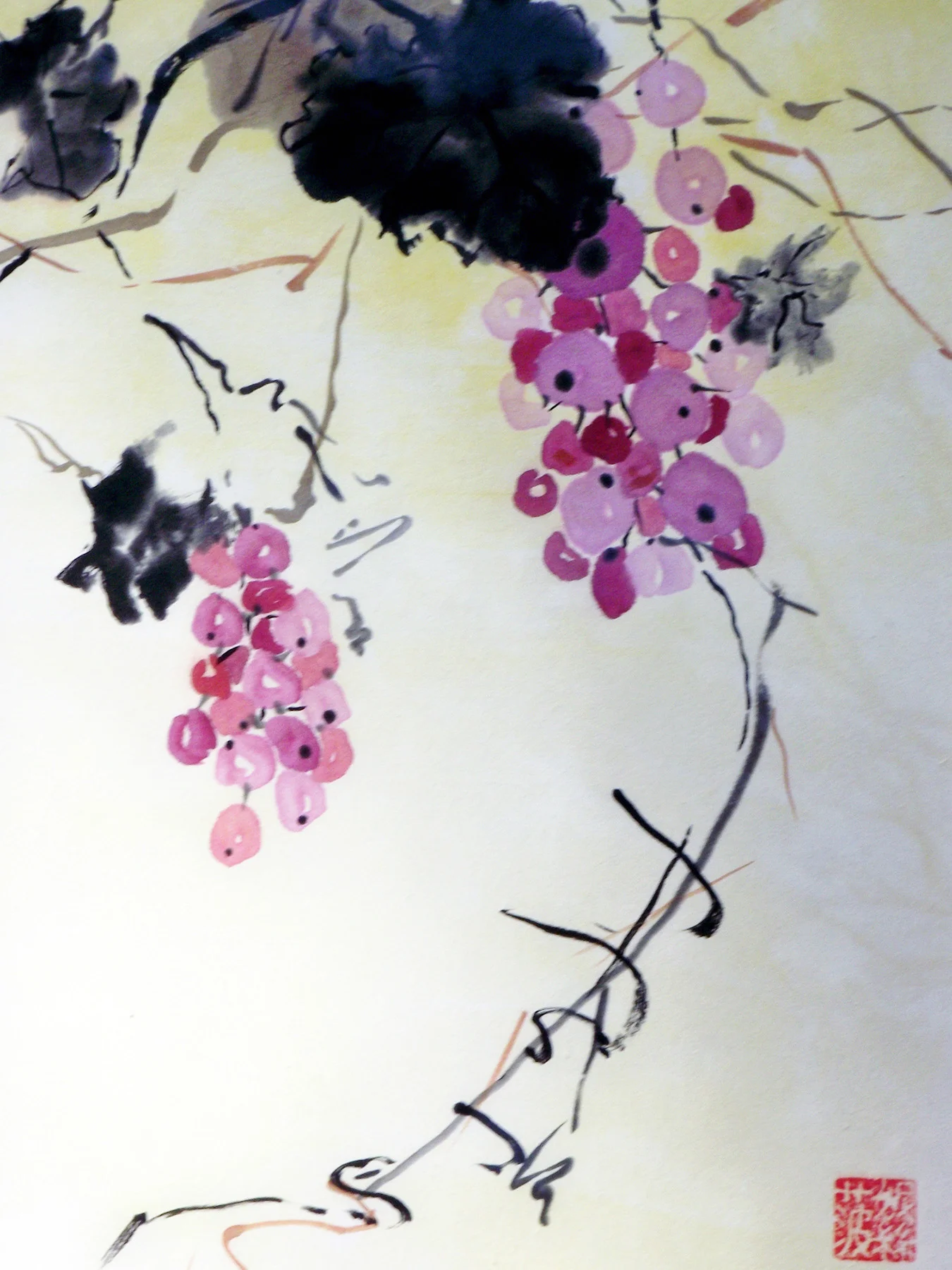Harvest, 20x24in, Asian brush painting on rice paper