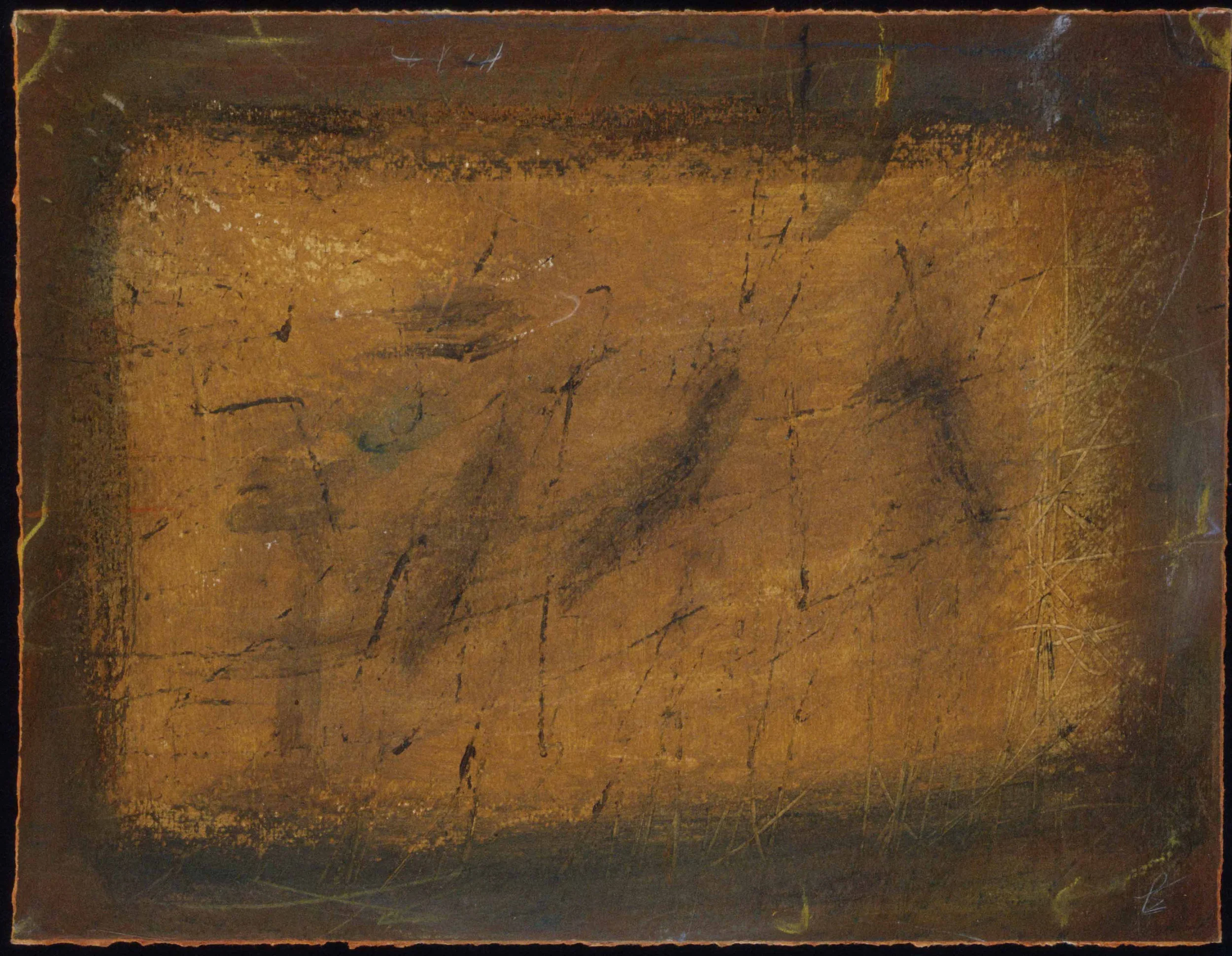 Untitled. Mixed Media on Paper. 13 3/4 x 17 3/4. (Private Collection)