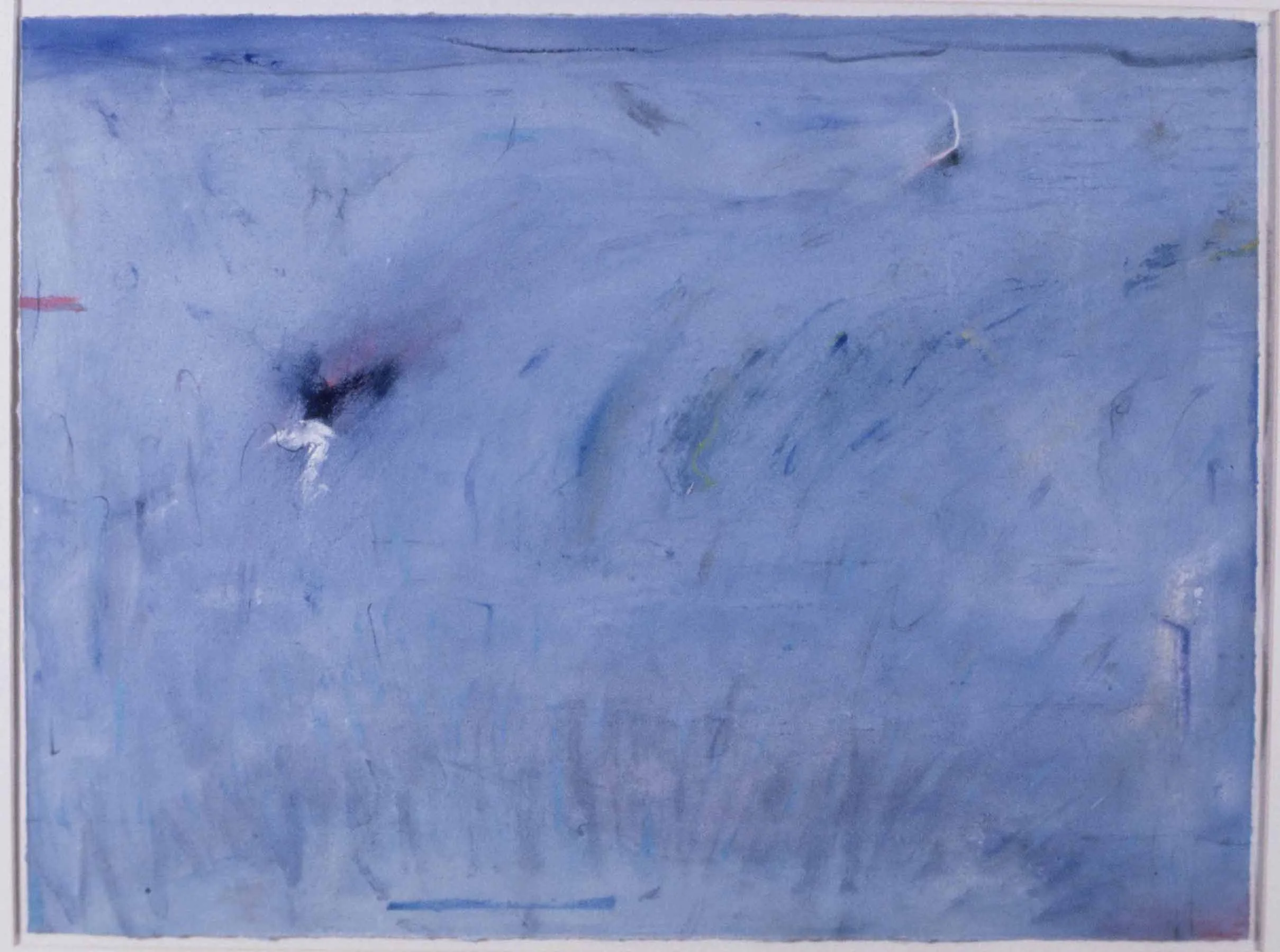 Untitled. Gouache, chalk on paper. 14 x 18 1/2 inches. (Contact Gallery For Price)