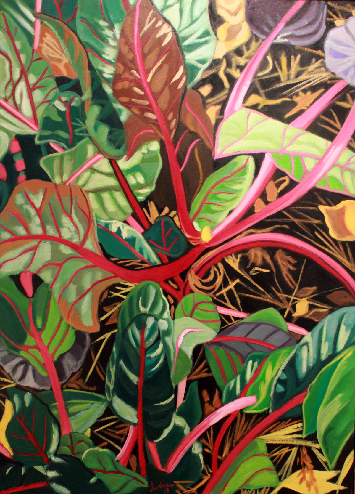 "Swiss Chard", 50x36, Oil, $3,700