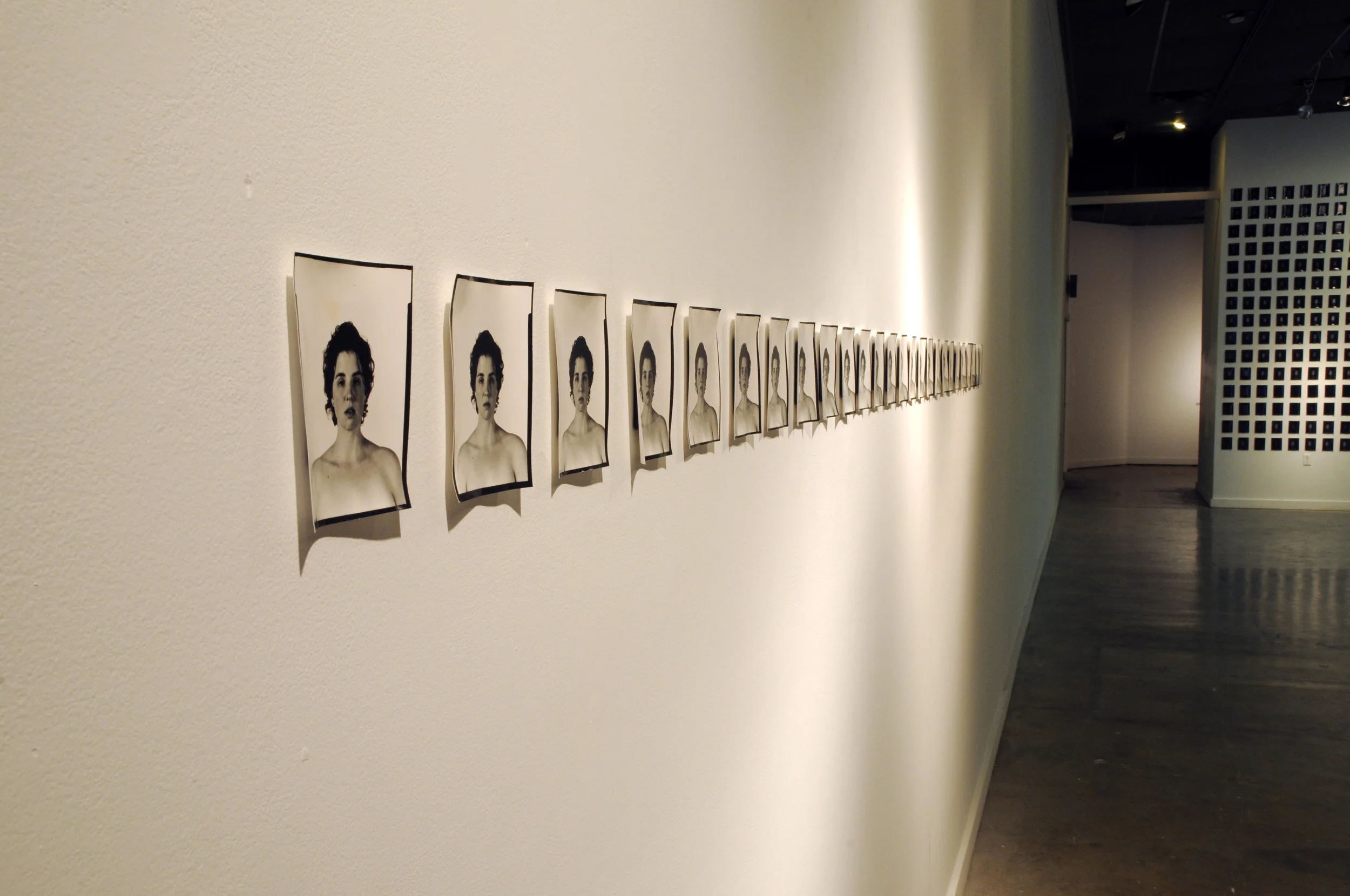 “Her”. 2012. Silver Gelatin Photographs, Vinyl Lettering. 1423 sq.ft. 